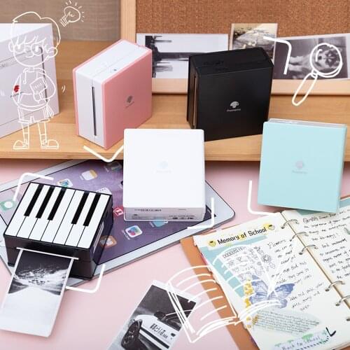 Phomemo M02 Label Printer Wireless Bluetooth Thermal Sticker Pocket Mini Handheld Photo Printer Android IOS Printers