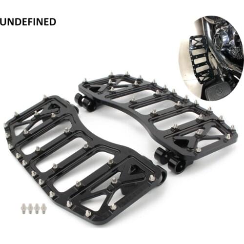 MX Offroad Floorboards Wide Foot Pegs Front Driver Stretched Footrest Pedal For Harley Touring Road Glide Softail FLST Dyna FLD