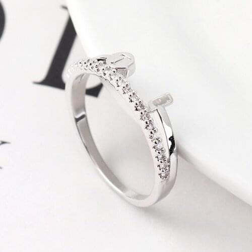 Real Austrian Crystals Brand AAA Zirconia Micro Inlays Fashion Ring for women New Sale Hot Round Se-139299