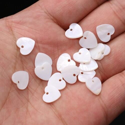 Natural White Shell Pendant Heart Mother of Pearl Exquisite Charms Pendants For Jewelry Making DIY Earring Necklace Accessories