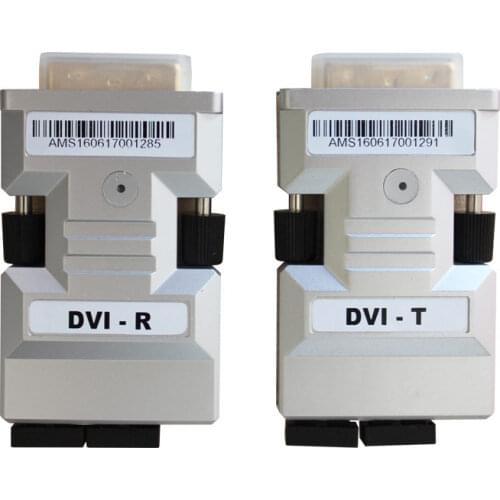 DVI Optic Fiber Transmitter And Receiver 4 LC Port 1920*1080@60HZ Multimode Fiber tansceiver support 500m Fiber optic cable