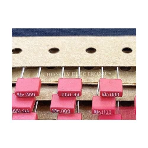 30PCS MKS2 100V 0.01UF 0.015UF 0.022UF 0.033UF 0.047UF 0.068UF 10NF 15NF 22NF 33NF 47NF 68NF P=5mm Film Capacitor