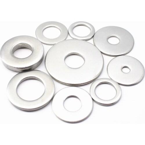 100pcs/Lot Good Quality Stainless Steel M4x12 Flat Washer Plain Washer Gasket