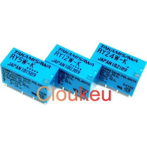 Relay RY5W-K RY12W-K RY24W-K RY48W-K DC5V 12V 24V 48V 1A 8pin