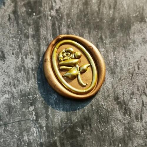 Embossed 3D rose flower Leaf Wax Seal stamp Wax Seal Stamp blessing Stamps for Wedding Invitation Copper Head Wood Handle