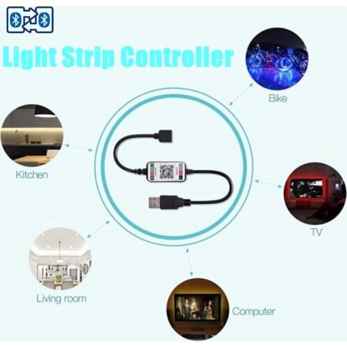 Smart Bluetooth-compatible Mobile Phone APP Controller For LED RGB Strip Remote Control Color Changing RGB Light Controllers