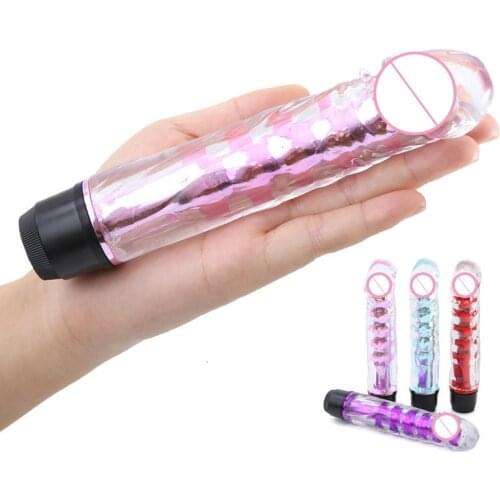 Vibrator G Spot Powerful Jelly Dildo Vibrating Massager Sex Toy Bullet Vibrator for Women Sex Toy Adult Sex Products for Women