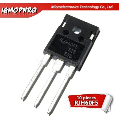 10pcs RJH60F5DPQ RJH60F5 N Channel IGBT High Speed Power Switching TO-247 80A600V 100% new original