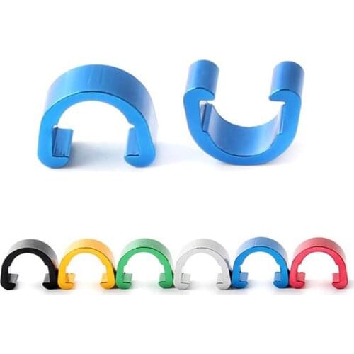 10pcs Bike Brake Cable Bicycle Brake Derailleur Cable Line Case C-Shape Buckle Clasps Fixed Buckle Tubing Seat Frame Fixed Butto