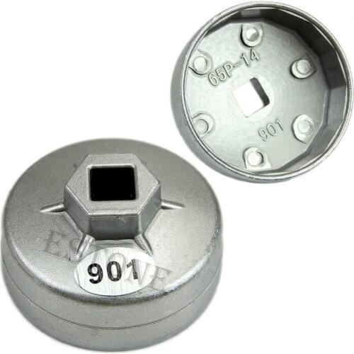 2019 New 1/2 Square Drive 65mm 14 Flutes End Cap Oil Filter Wrench Auto Tool For Toyota MAR20