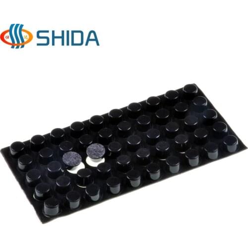 250 PCS 12mm x 7mm Black anti slip Silica gel rubber plastic bumper damper shock absorber 3M self-adhesive Silicone feet pads