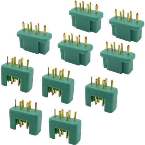 5Pairs MPX Multiplex Connectors 6 Pin MPX Plug Male and Female Socket Connector for RC Lipo Battery ESC Motor DIY Tools Parts