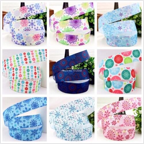 7?8'' 22MM Fashion Classic Christmas Printed grosgrain ribbon, DIY handmadeHair accessories Material wedding gift wrap 15101760