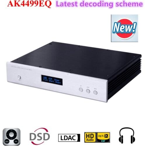 Ak4499 Full balance DAC decoder CSR8675 Bluetooth 5.0 APTX-HD LDAC Coaxial fiber Input with usb card