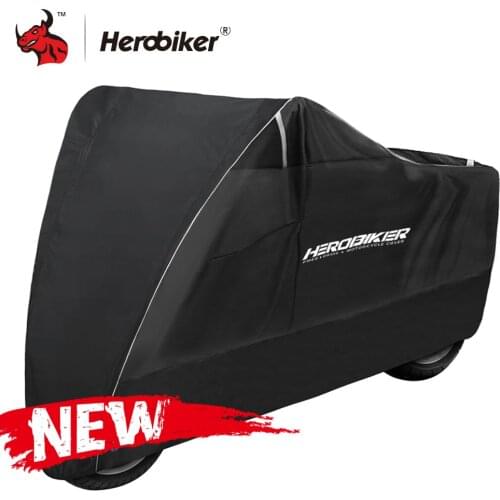 HEROBIKER Waterproof Motorcycle Cover Moto Dustproof UV Protective Waterproof Bike Rain 9 Colour Spain RU Transport All Season