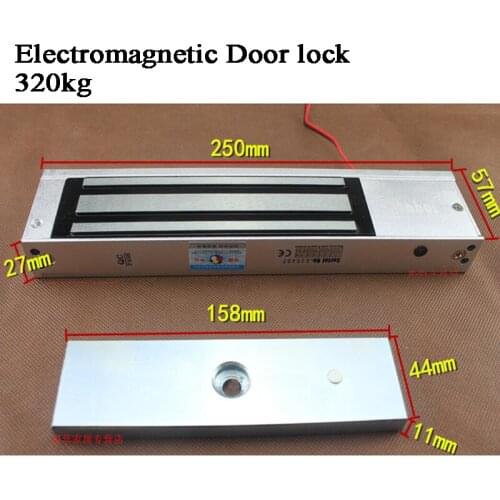 12V 320kg Gate Electric lock Electromagnetic lock ZL Bracket Invisible Hidden Lock Store/Garage/Home Access control lock Opener