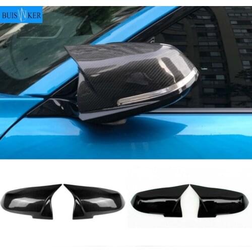 NEW-1 Pair Carbon Fiber Car Rear View Mirror Cover Cap For Bmw F20 F22 F30 F31 F32 F33 F36 F34 F35 Side Mirror Cover Trim 5116
