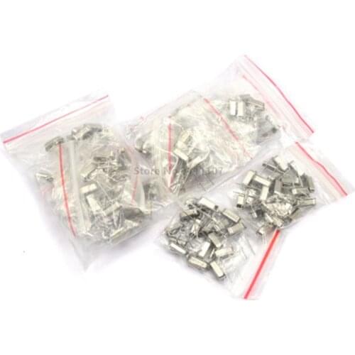 35pcs Crystal Oscillator electronic Kit Resonator Ceramic Quartz Resonator hc-49 DIP 7 kinds X 5pcs 32.768K 4 8 12 16 20 25 MHZ