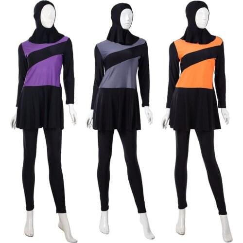 Muslim Women Spa Swimwear Islamic Swimsuit Full Face Hijab Swimming Beachwear Swimsuit Sport Clothing Burkinis XX-395