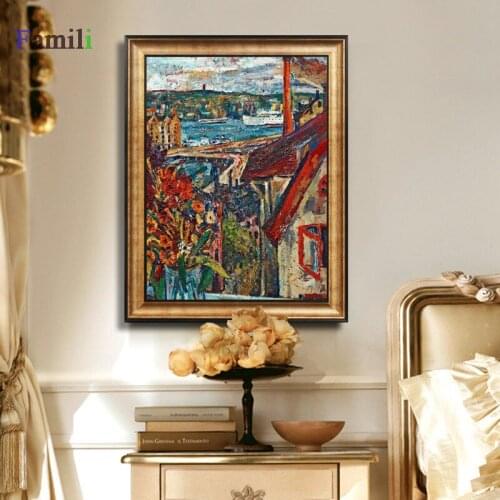 Vintage Watercolor Landscape Wall Posters And Prints Abstract Flowers Wall Art Canvas Prints Cuadros Pictures For Living Room