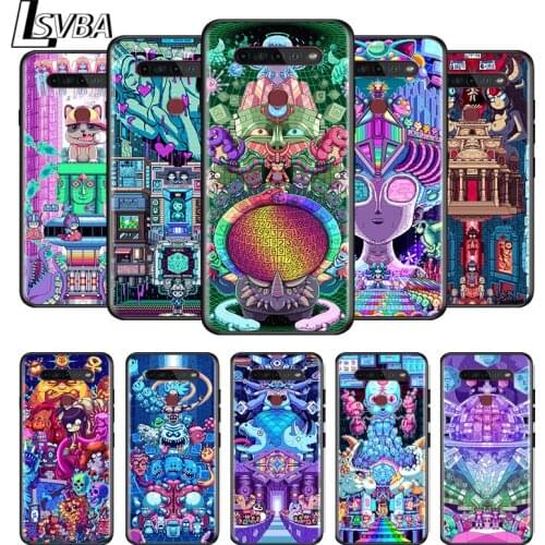 Pixel Art Neural Network For LG G8 V30 V35 V40 V50 V60 Q60 K40S K50S K41S K51S K61 K71 K22 K31 K42 K92 ThinQ 5G Phone Case