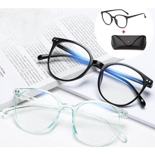 2020 Fashion Office Anti Blue Light Oversized Retro Computer Glasses Women Blue Blocking Gaming Big Size Men Eyeglasses Frame