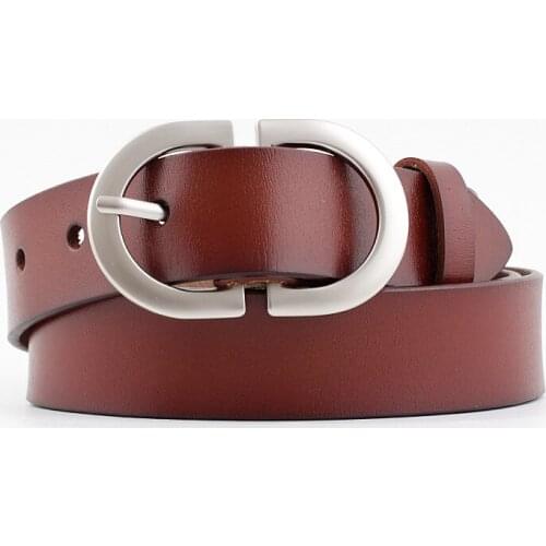 TJ-TingJun New Brand Belt Woman Buckle Black Red Leather Belts Women Female Jeans Narrow Ladies Waist Belt Femme Waistband A-56