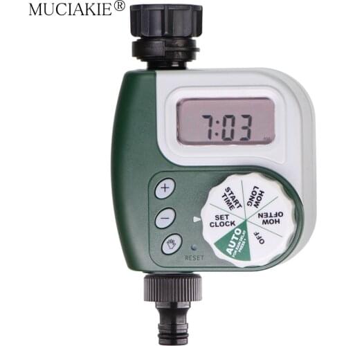 1PC Garden Watering Timer Irrigation Controller Programmable Automatic Electronic LCD Display Home Garden Ball Valve Water Timer
