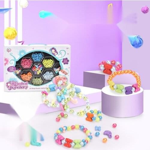 Fun Beaded Accessories, Hand-made Beaded Jewelry, Educational Toys, DIY Bracelet Beads, Jewelry Making Necklace