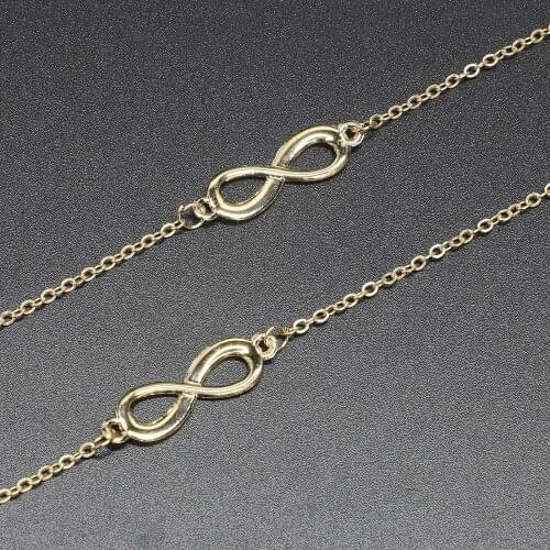 Gold Digital 8 handmade glasses chain sun glasses sunglasses delicate accessories non-slip decorative frame accessories