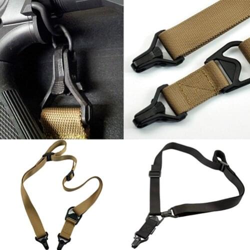 2 Point Nylon Gun Sling Outdoor Rope Sling Outdoor Sports Tactical Nylon 2 Point Sling Clasp Hunting Adjustable Belt Strap