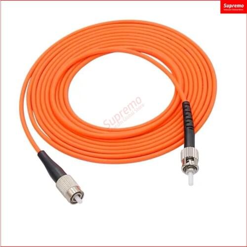 5pcs/lot FC/UPC-ST/UPC Simplex,Diameter3.0mm OM1 Multimode Fiber Optic Patch Cord,Length 1M 2M 3M 5M 10M or Accept customization
