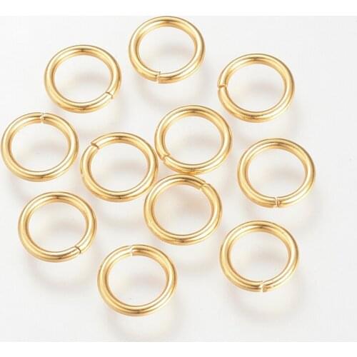 500pcs 304 Stainless Steel Jump Rings Closed but not Soldering Circle Split Rings 8x1.2mm for Jewelry Making Design