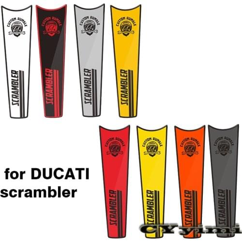 3D carbon fiber auto parts fuel tank stickers motorcycle stickers tank pad decals for DUCATI scrambler