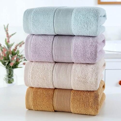 New 100% Cotton Bath Towels for Adults Solid Thickened Couple Large Towel Green Health Quick Drying Bathroom Towels Toalla