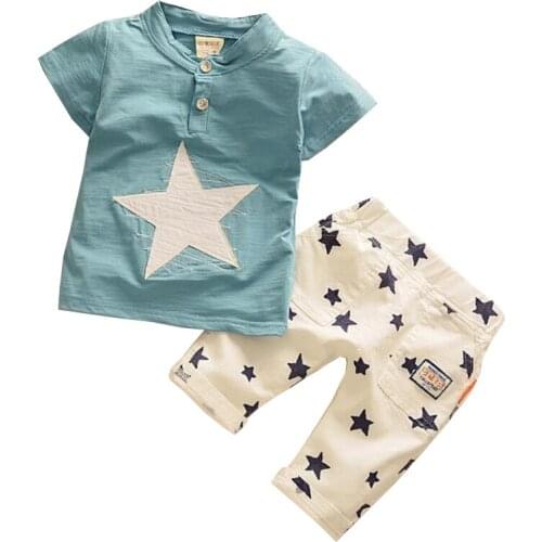 BibiCola baby boy summer clothing set infant T-shirt+short pants 2pcs casual kids sport suits for boys children tracksuits