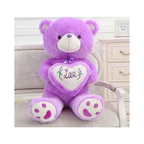 Large 65cm cute love teddy bear plush toy doll bear soft pillow toy birthday gift h2815