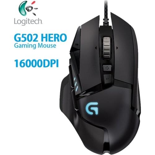 Logitech G502 High Performance Gaming wired Mouse Engine with 16,000 DPI Programmable RGB for Mouse Gamer
