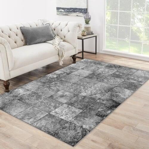 Grey color checkered grey patterned carpet modern carpet living room carpet free shipping soft