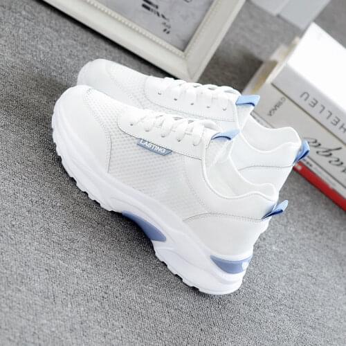 Summer off white shoes Womens sports shoes platform shoes students Single shoes mesh sports shoes running sneakers women shoes