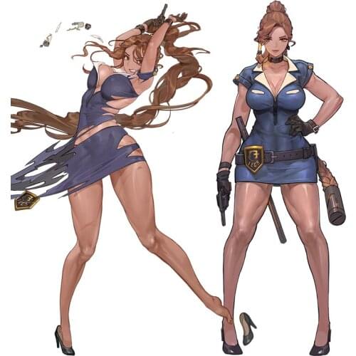 Three Ratels Police Miss Ping'an Last Origin sticker For Laptop Auto Cover Car label wall sticker decals home decoration