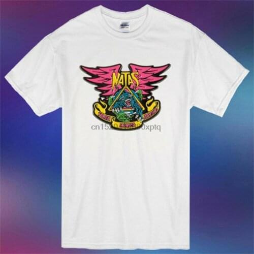 New Natas Kaupas Santa Monica Airlines Logo Mens White T-Shirt Size S-3XL