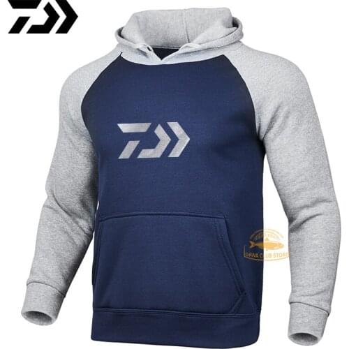 DAIWA Fishing Clothes Mens Long Sleeve Stitching T-shirts Outdoor Sports Sunscreen Fishing Clothes Autumn DAIWA Fishing Shirts