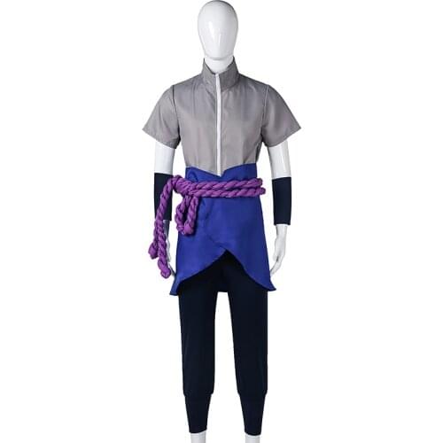 Original Edition Anime Naruto Sasuke Uchiha Cosplay Costume Ninja Sasuke Uchiha 4nd Halloween Party Cosplay Costume