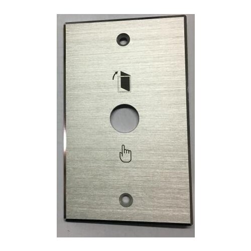 No logo 115*70mm Aluminium alloy Panel Doorbell Push Release Panel With 16mm push button switch (MJ-2-16-W + GQ16B-10/S)