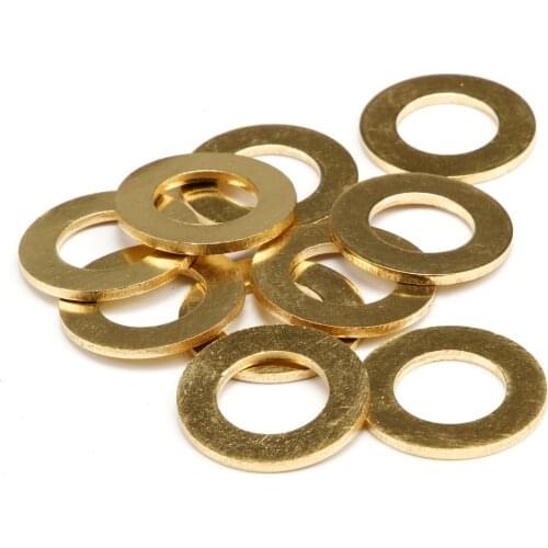 M16x30x2 seal plain washers Brass flat washer Copper flat gasket copper gasket copper meson brass seal gasket5/10/100/200pcs
