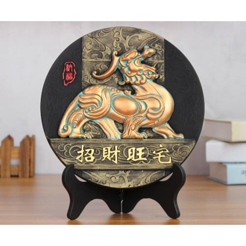 China foreign business gift --home office efficacious Talisman Protection auspicious dragon PIXIU FENG SHUI Sculpture Ornament