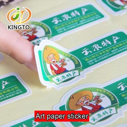 Custom printing full color self adhesive label sticker