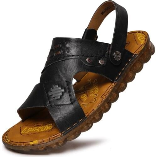 RAPQUE Men's Leather Sandals