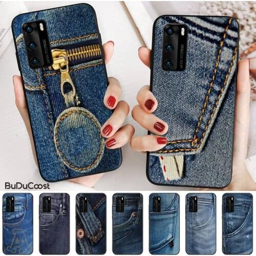 Jeans Pattern Luxury Unique Phone Cover For Huawei P20 P30 P20Pro P20Lite P30Lite Psmart P10 9lite